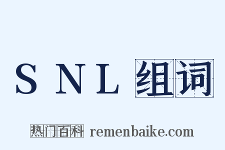 SNL组词是什么意思的图片